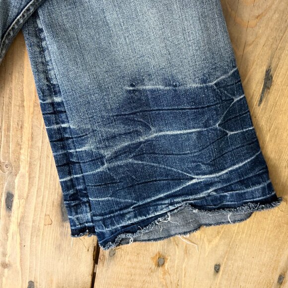 Nova‎ Men Jeans Flare Distressed Wash 30 Blue Denim Excellent Condition! - Picture 4 of 9